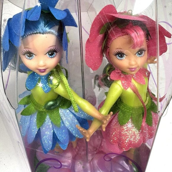 Vintage 2004 Mattel Barbie Fairytopia PETAL PIXIES Quilla & Questina Dolls 5" - Picture 7 of 8